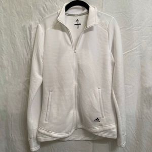 Size small white Adidas ribbed jacket (new with tags)
